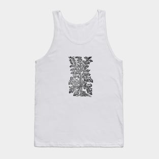 Plant Woodcut Tank Top